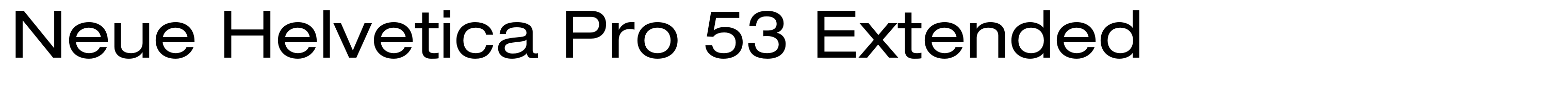 Neue Helvetica Pro 53 Extended